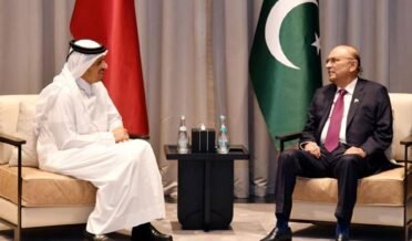 صدر آصف زرداری اور قطری وزیراعظم کی ملاقات